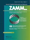 ZAMM-Zeitschrift fur Angewandte Mathematik und Mechanik雜志封面
